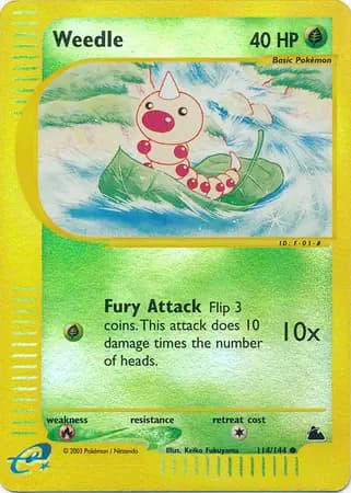 Weedle, catalogue front