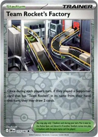 Team Rocket's Factory, catalogue front
