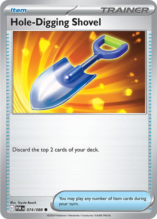 Hole-Digging Shovel, catalogue front