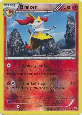 Braixen, catalogue front
