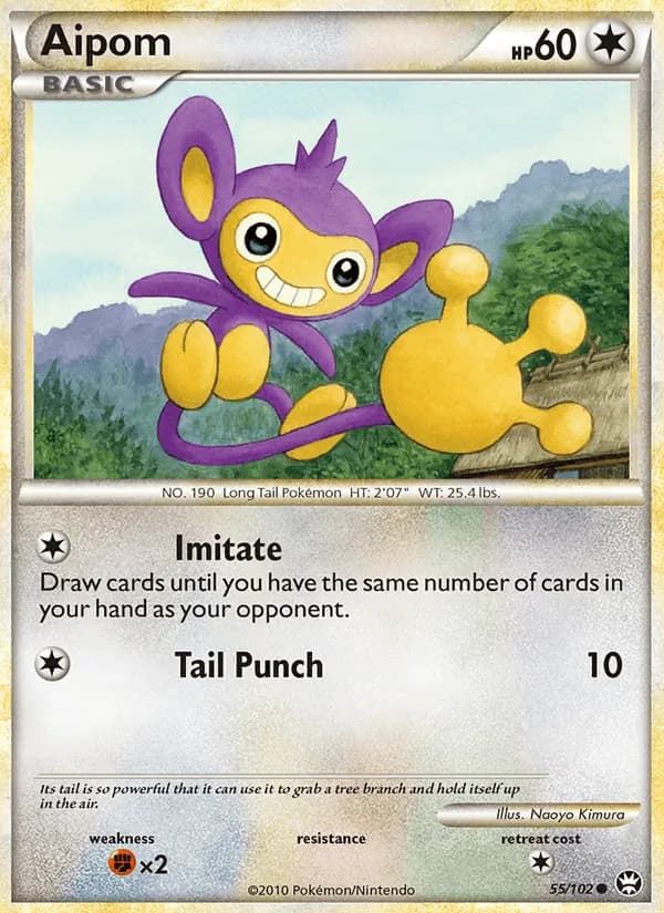 Aipom, catalogue front