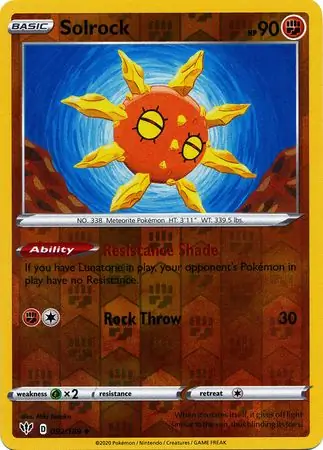 Solrock, catalogue front