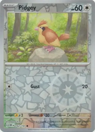 Pidgey, catalogue front