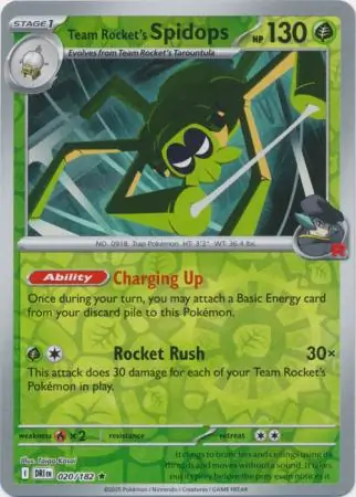 Team Rocket's Spidops, catalogue front