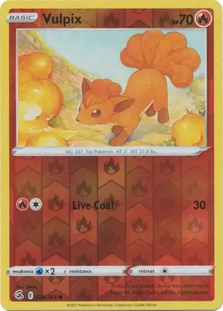 Vulpix, catalogue front