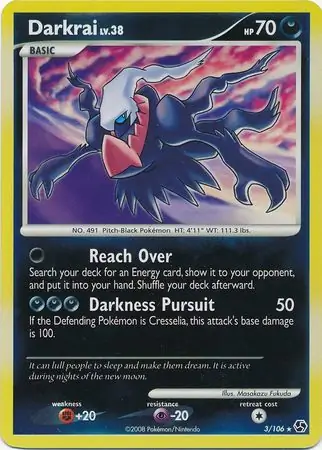 Darkrai, catalogue front
