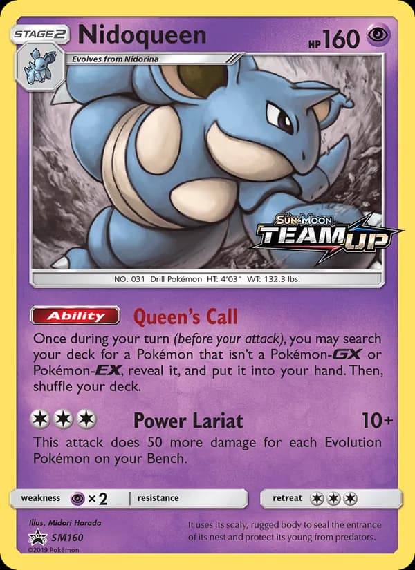 Nidoqueen, catalogue front