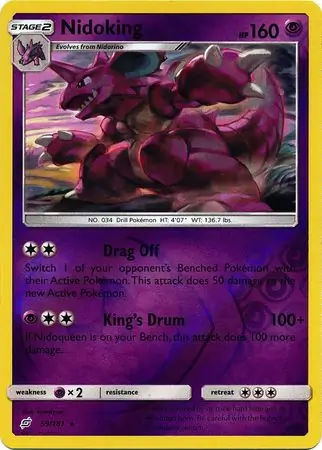 Nidoking, catalogue front