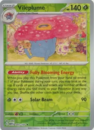 Vileplume, catalogue front