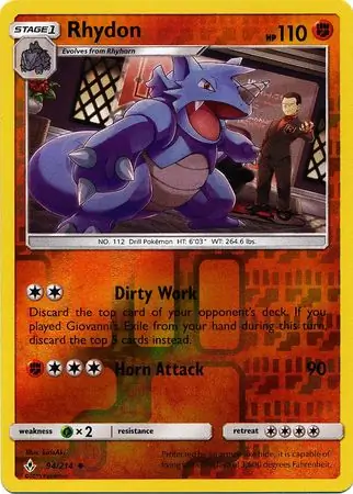 Rhydon, catalogue front