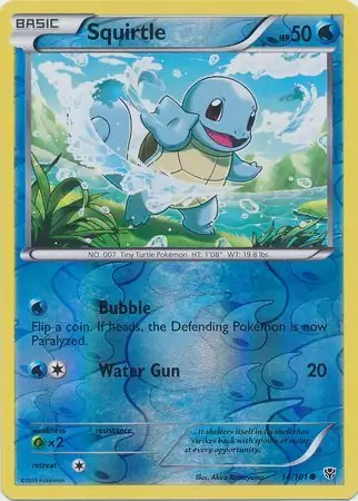 Squirtle, catalogue front