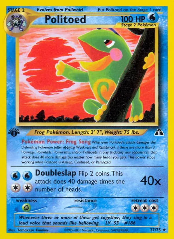 Politoed, catalogue front