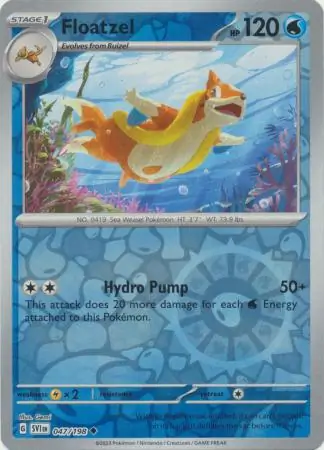 Floatzel, catalogue front