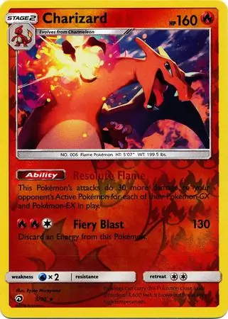 Charizard, catalogue front