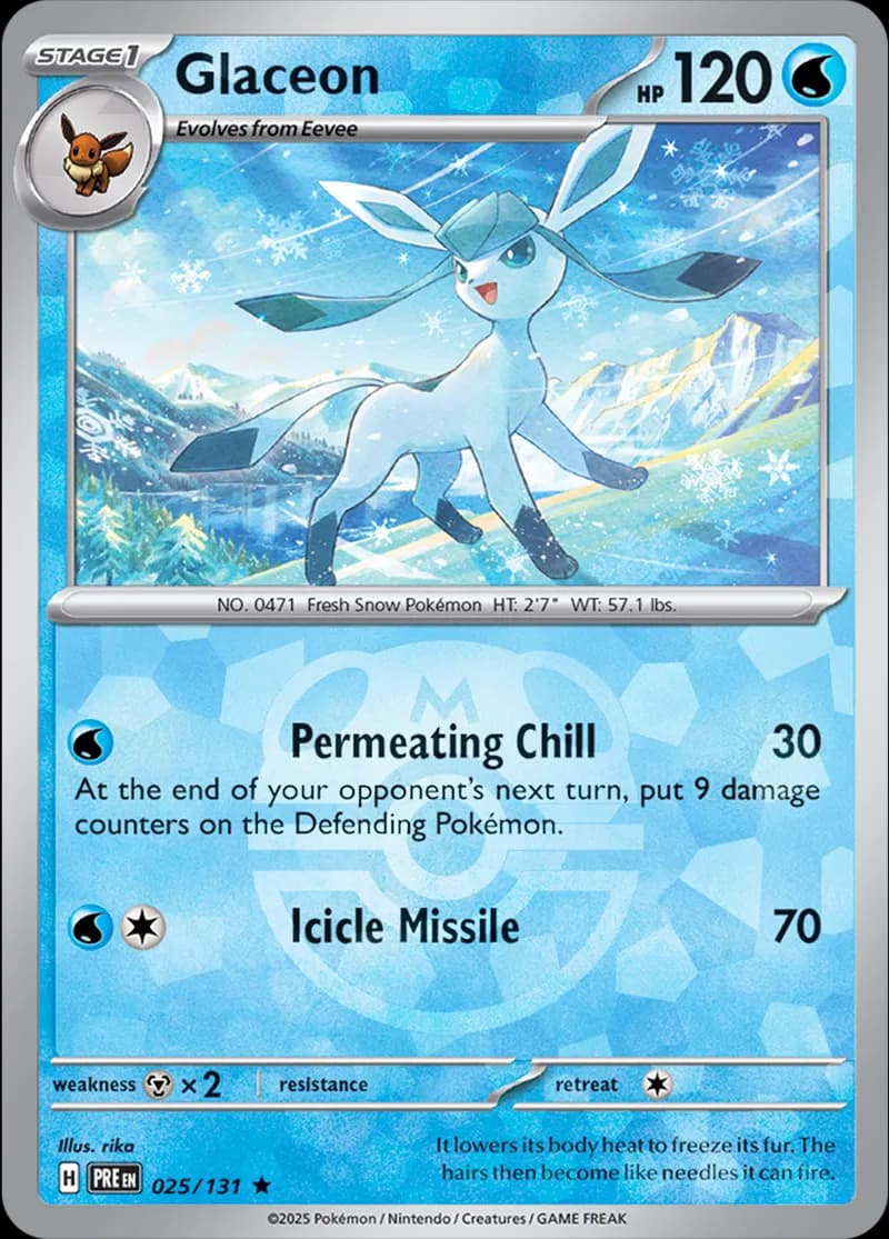 Glaceon, catalogue front