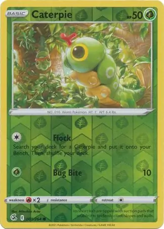 Caterpie, catalogue front