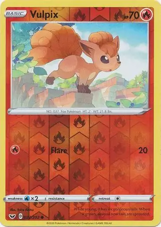 Vulpix, catalogue front