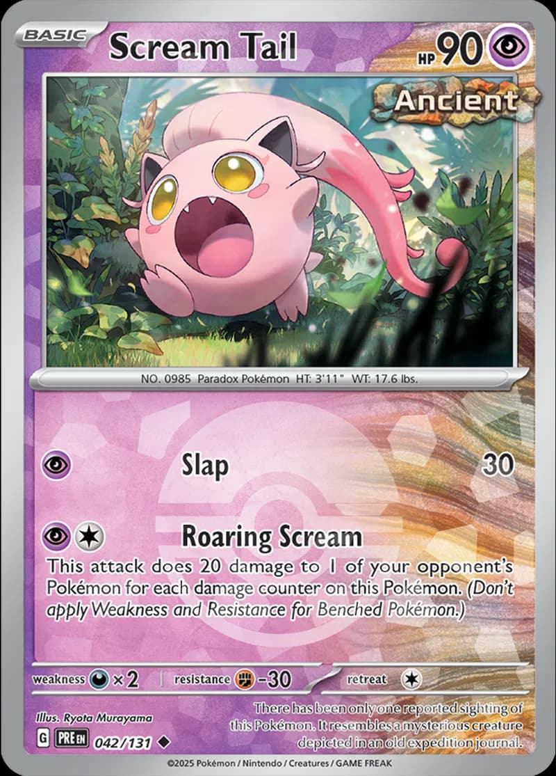 Scream Tail, catalogue front