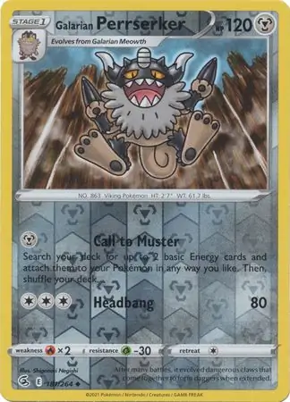 Galarian Perrserker, catalogue front