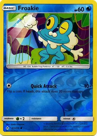 Froakie, catalogue front