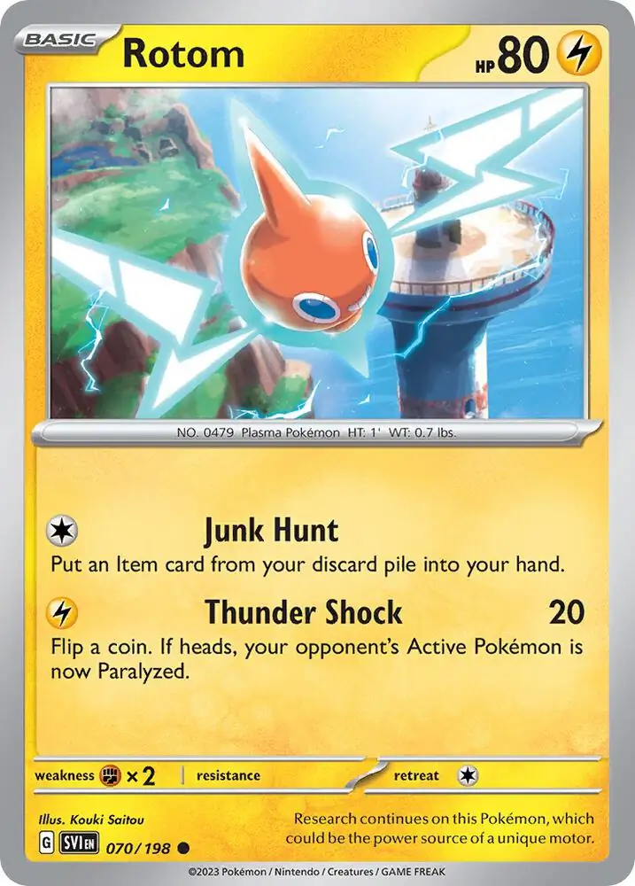 Rotom, catalogue front
