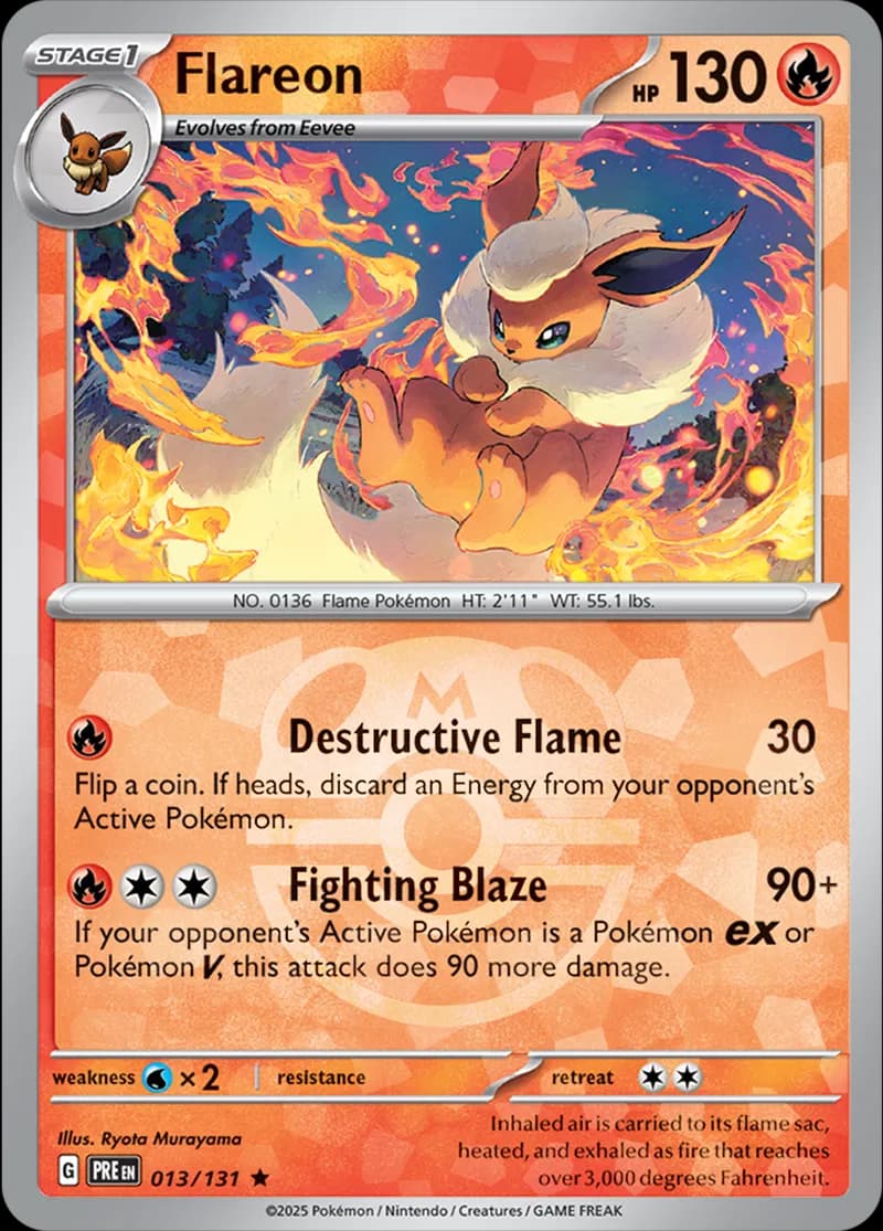 Flareon, catalogue front