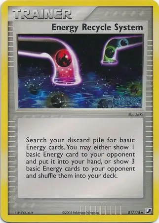 Energy Recycle System, catalogue front