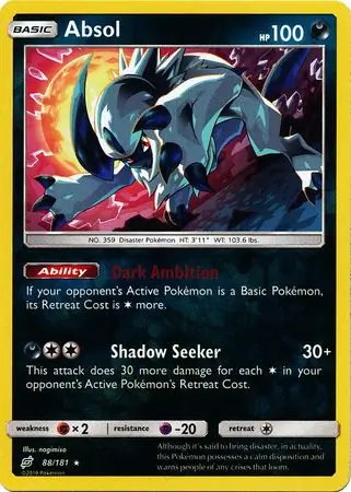 Absol, catalogue front