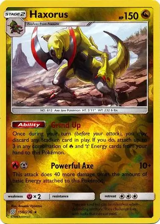 Haxorus, catalogue front