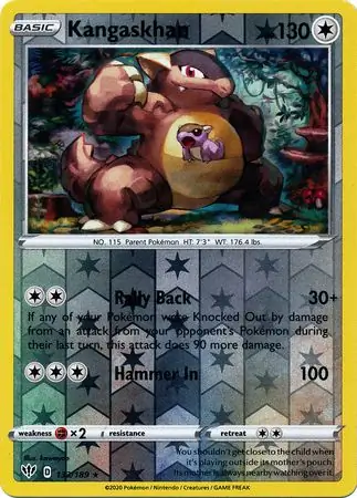 Kangaskhan, catalogue front