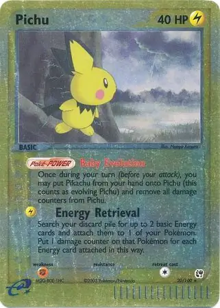 Pichu, catalogue front