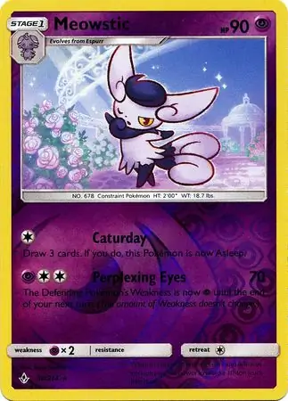Meowstic, catalogue front