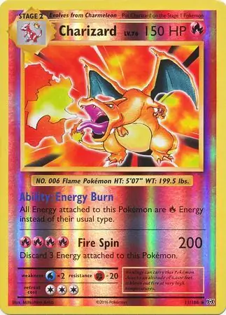 Charizard, catalogue front