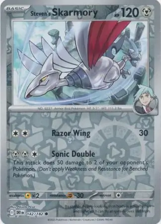 Steven's Skarmory, catalogue front