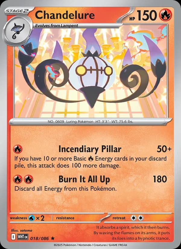 Chandelure, catalogue front