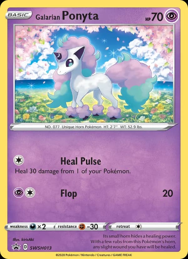 Galarian Ponyta, catalogue front