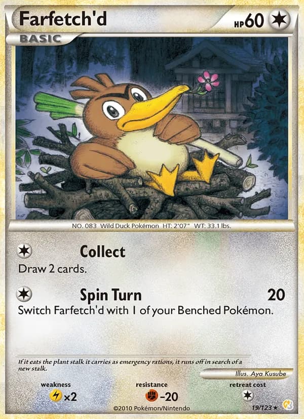 Farfetch'd, catalogue front