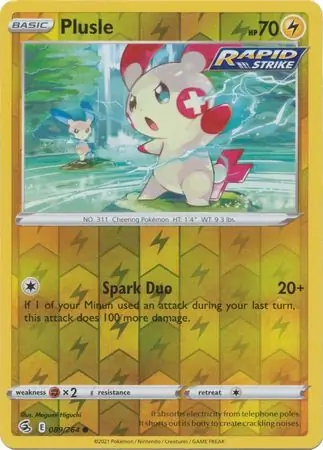 Plusle, catalogue front