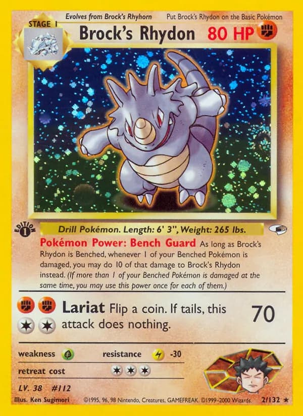 Brock's Rhydon, catalogue front
