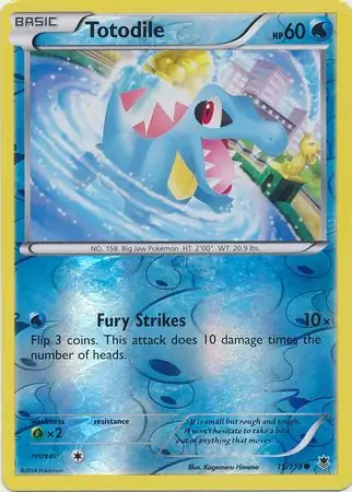 Totodile, catalogue front