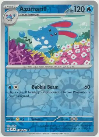 Azumarill, catalogue front