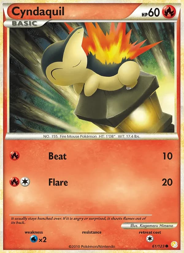 Cyndaquil, catalogue front