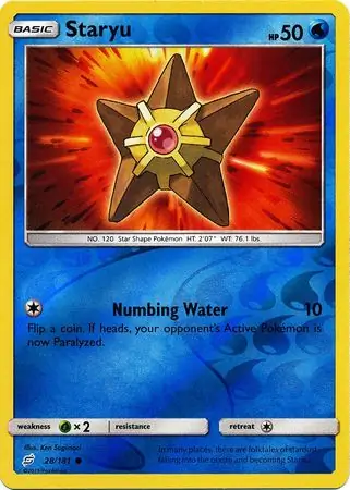 Staryu, catalogue front