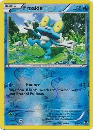 Froakie, catalogue front