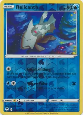 Relicanth, catalogue front