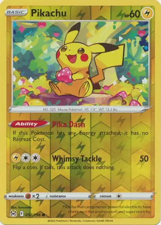 Pikachu, catalogue front