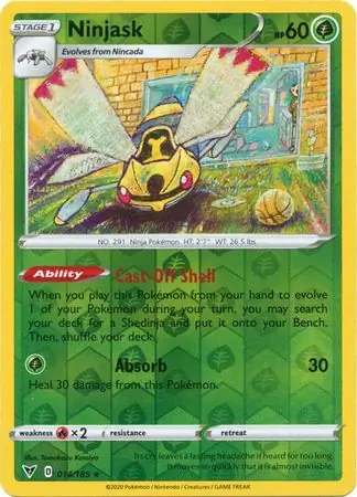 Ninjask, catalogue front