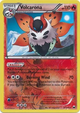 Volcarona, catalogue front