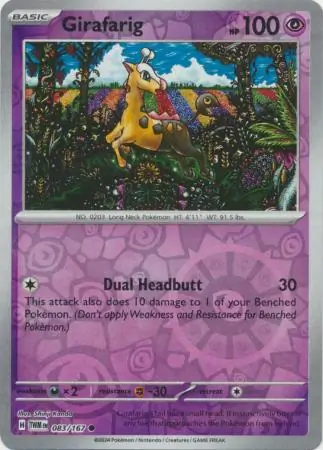 Girafarig, catalogue front