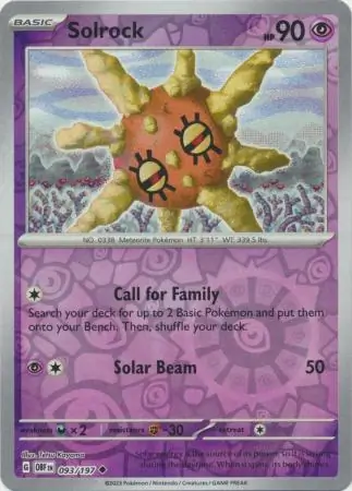 Solrock, catalogue front